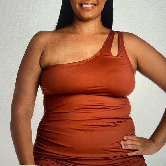 La BLANCA Island Goddess one-shoulder Tankini top - Picture 7 of 9